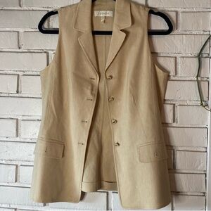 Escada Tan Sleeveless Vest
